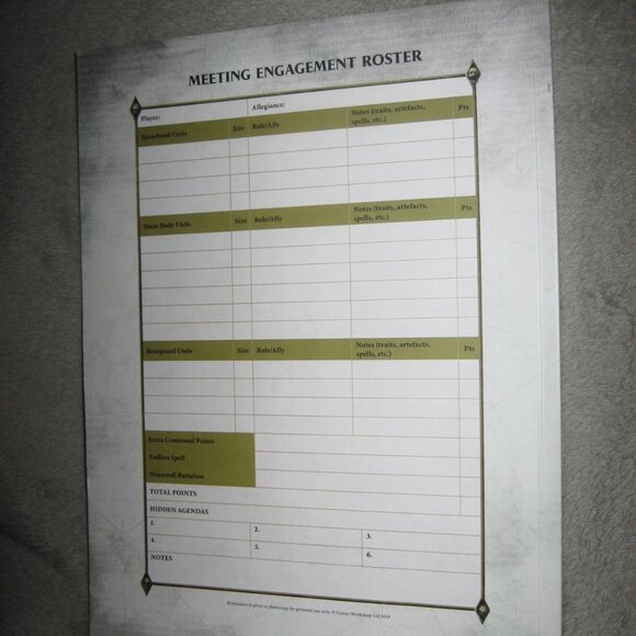 Warhammer Softcover Book 40,000 40K Age of Sigmar General's Handbook 2019 2409A6 - Picture 2 of 8